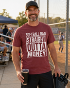 Softball Dad – Straight Outta Money Tee