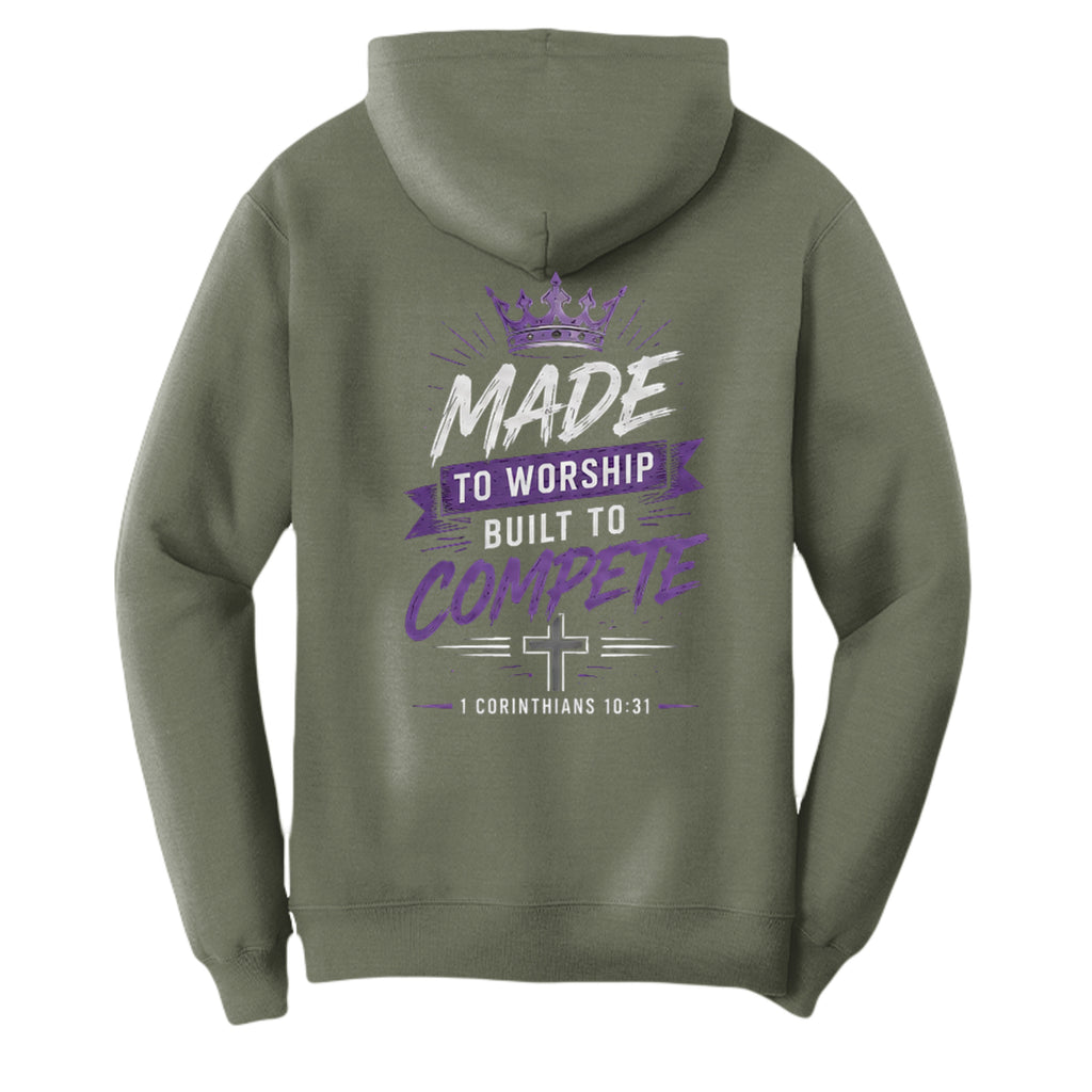 Olive Drab Green Heather - PC78H - BACK