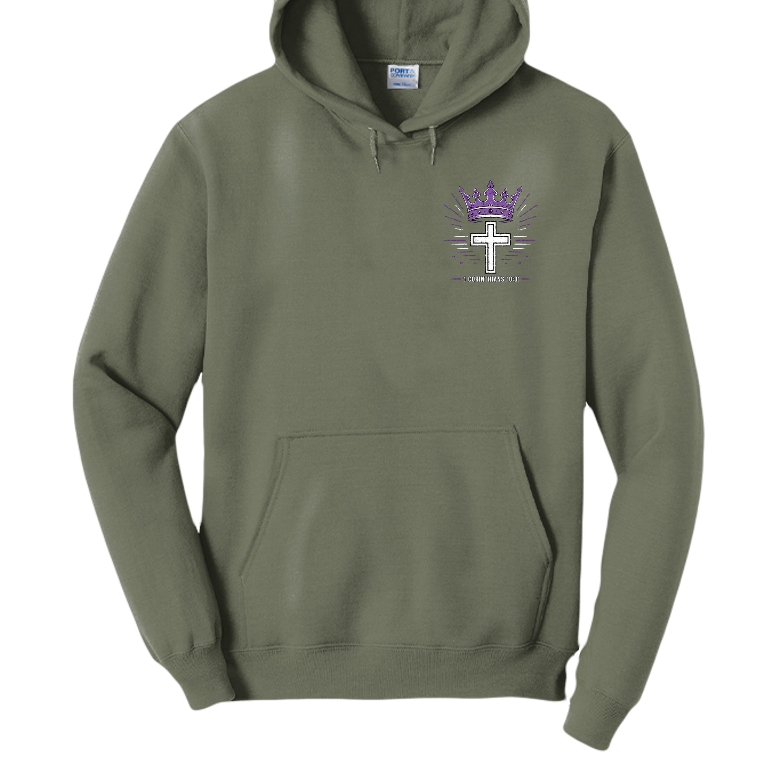 Olive Drab Green Heather - PC78H - FRONT