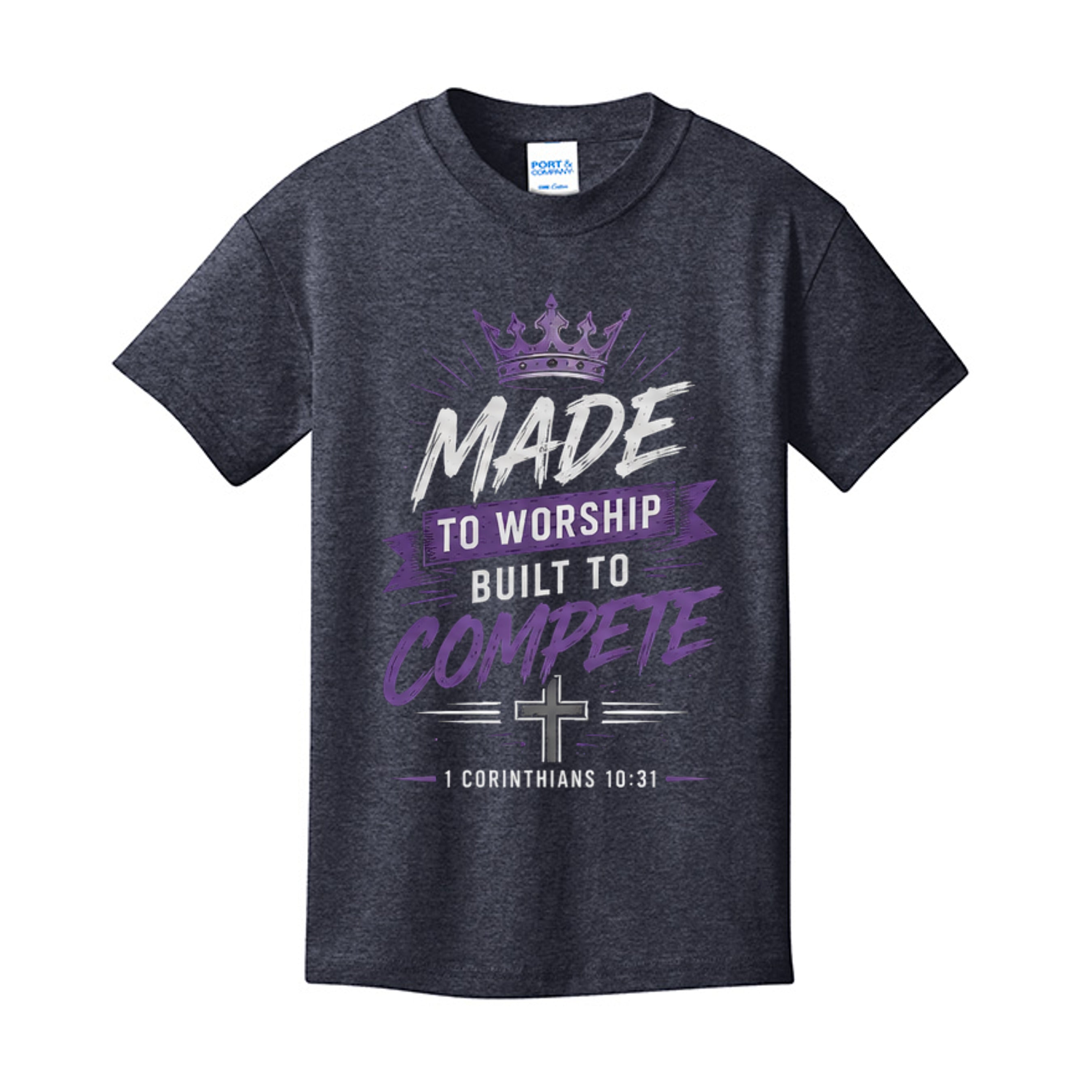 Heather Navy - PC54Y - FRONT