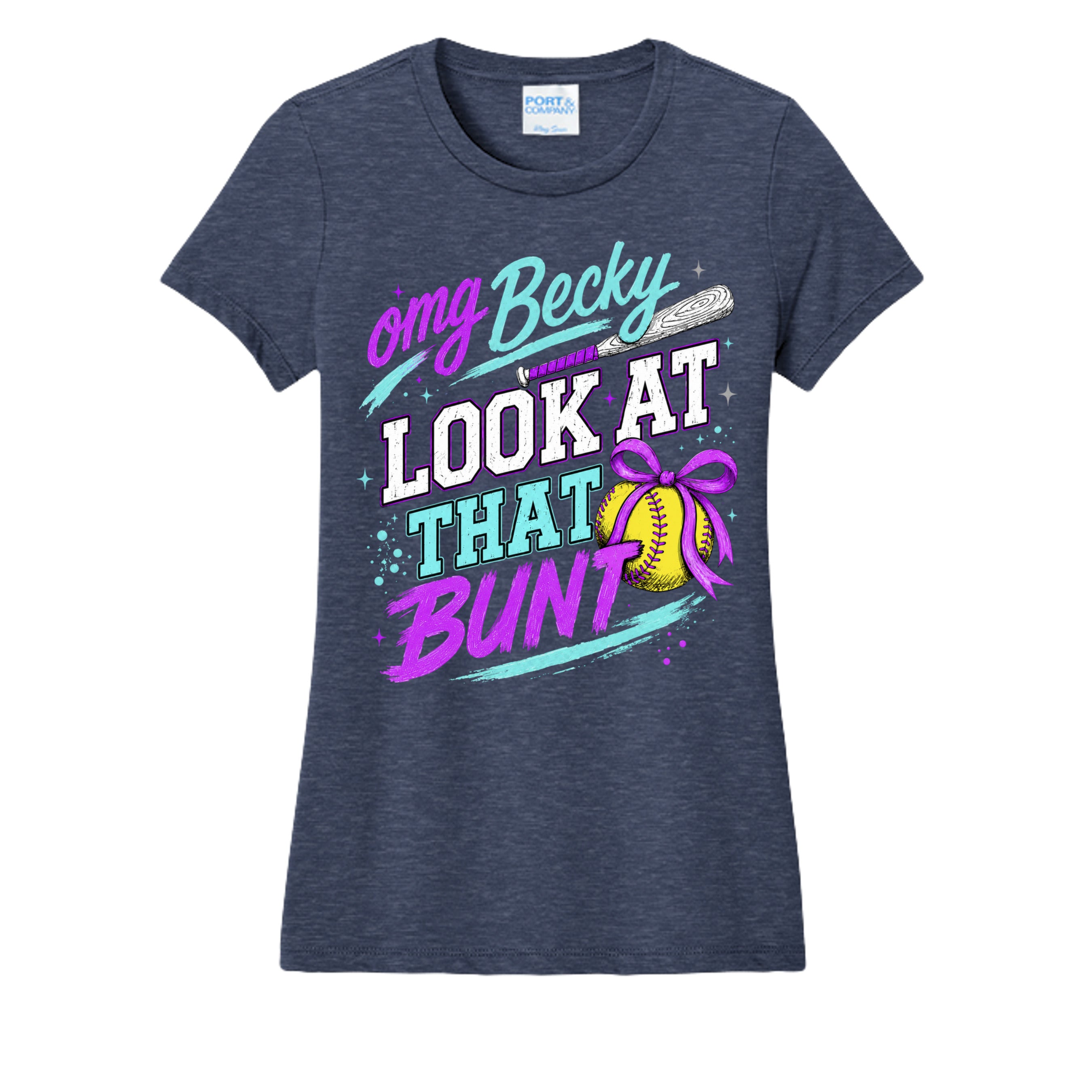 Heather Navy - LPC450 - FRONT